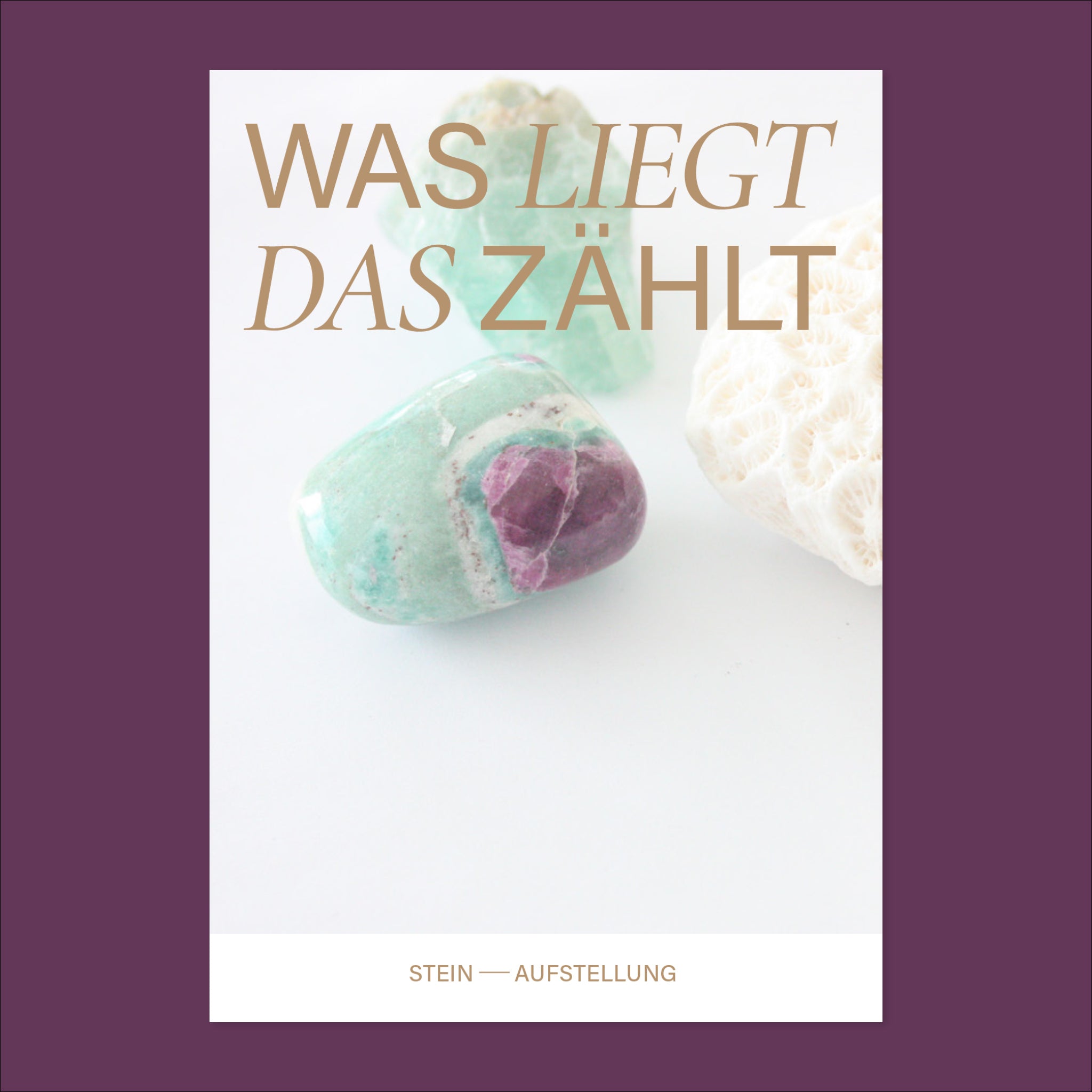 Was liegt - das zählt