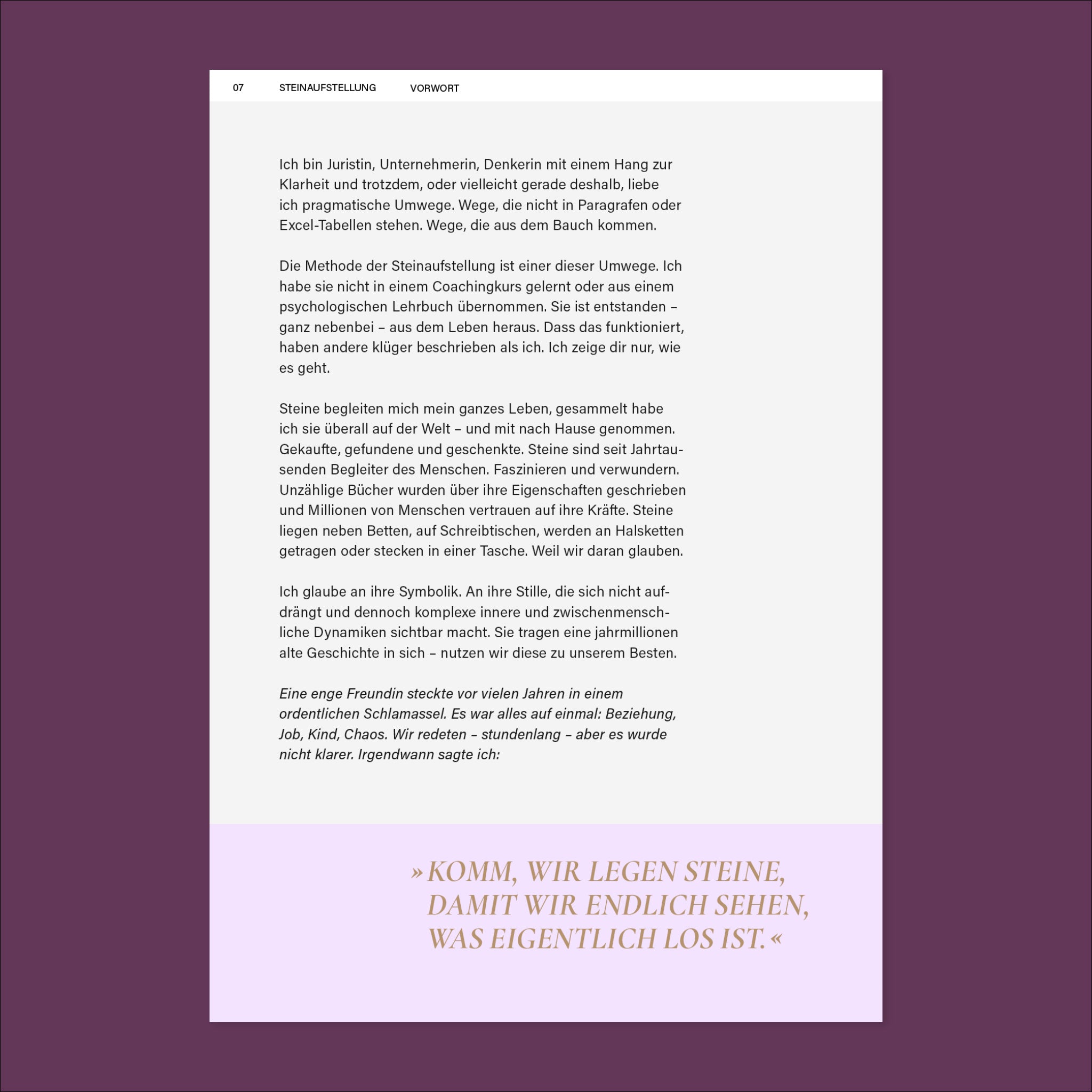 Was liegt - das zählt